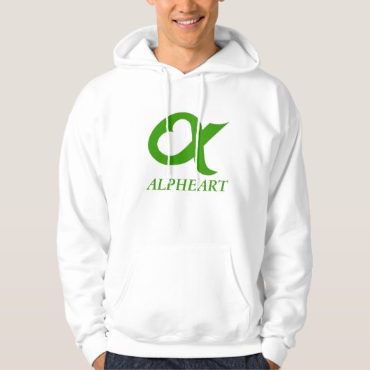 green alpheart hoodie (Voorkant)