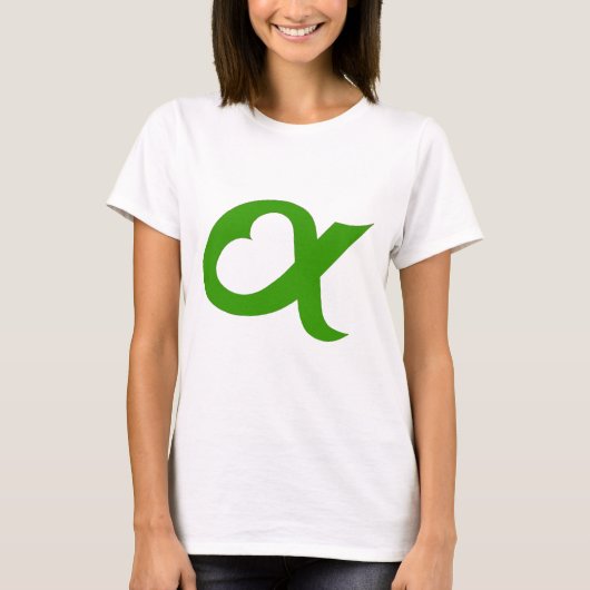 Green Alpheart T-shirt (Voorkant)