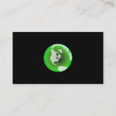 Green America Wereldbol, Jouw naam Hier, Visitekaartje (Achterkant)