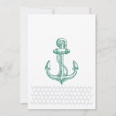 Green Anchor God is Love Christelijk Wedding Kaart (Achterkant)