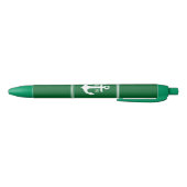 Green Anchor Monogrammed Zwarte Inkt Pen (Bodem)