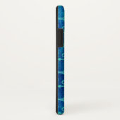 Green Anchor Pattern Blue Waterverf Case-Mate iPhone Case (Achterkant/rechts)