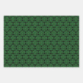 Green and Black Celtic Shield Knot Inpakpapier Vel (Voorkant 2)