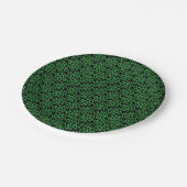 Green and Black Celtic Shield Knot Papieren Bordje (Gekanteld)