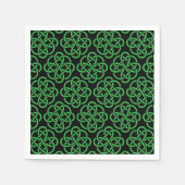 Green and Black Celtic Shield Knot Servet (Voorkant)