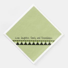 Green and Black Cute Designer Servet