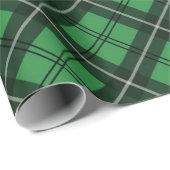 Green and Black Pset Tartan Cadeaupapier (Rol Hoek)