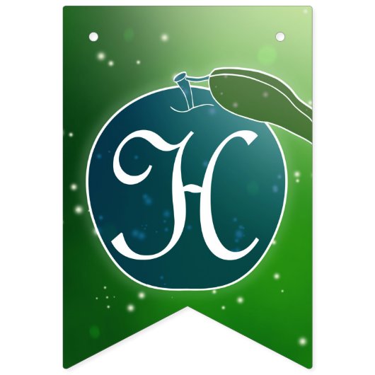 Green and Blue Birthday Party Vlaggetjes (Tweede vlag)