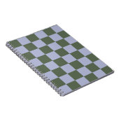 Green and Blue Checkered Notitieboek (Rechterzijde)