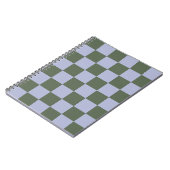 Green and Blue Checkered Notitieboek (Linkerzijde)