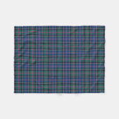 Green and Blue Clan Cooper Schotse Tartan Fleece Deken (Voorkant (Horizontaal))