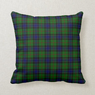Green and Blue Clan Ogilvie Tartan Kussen