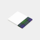 Green and Blue Clan Sinclair Tartan Post-it® Notes (Schuin)