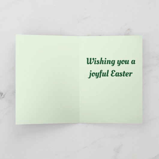 Green and Blue Easter card pattern ~ Feestdagen Kaart (Binnen)