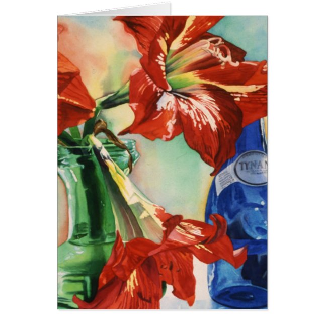 "Green and Blue Glass"-kaart (Voorkant)