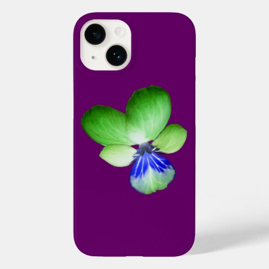 Green and Blue Pansy Case-Mate iPhone Case (Achterkant)
