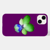 Green and Blue Pansy Case-Mate iPhone Case (Achterkant (horizontaal))