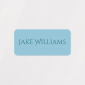 Green and Blue School Clothing Kids' Labels (Design 2)