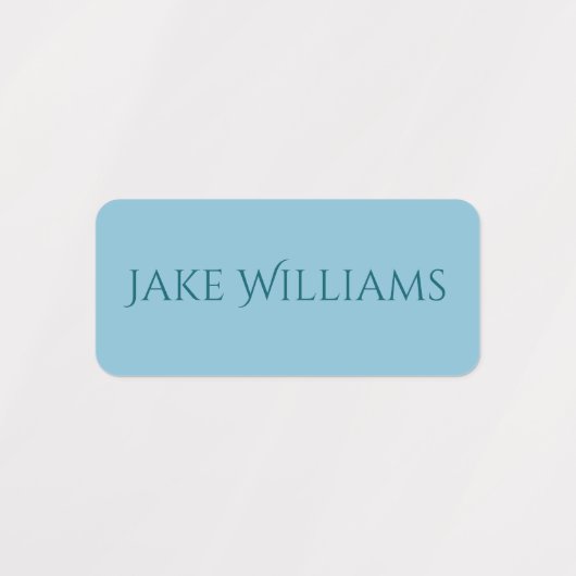 Green and Blue School Clothing Kids' Labels (Design 2)