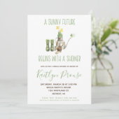 Green and Brown Spring Gardening Bridal Shower Kaart (Staand voorkant)