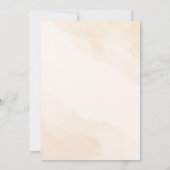 Green and Cream Waterverf Baby shower Uitnodiging (Achterkant)