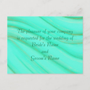 Green and Gold Blends Wedding Invitation Briefkaar Uitnodiging Briefkaart