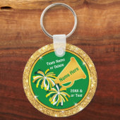 Green and Gold, Cheer Goodie Bag Stuffers, Cheer Sleutelhanger (Voorkant)