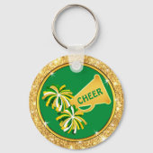 Green and Gold, Cheer Goodie Bag Stuffers, Cheer Sleutelhanger (Achterkant)
