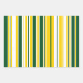 Green and Gold Christmas 3-Pack Gift Wrap Inpakpapier Vel (Voorkant)