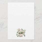 Green and Gold Christmas Party Kaart (Achterkant)