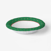 Green and Gold Christmas Party Papieren Kommen (Gebogen)