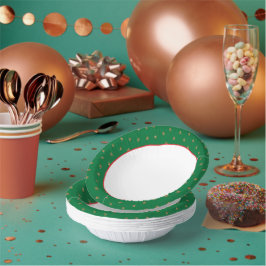 Green and Gold Christmas Party Papieren Kommen