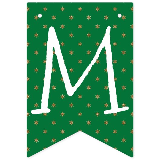 Green and Gold Christmas  Vlaggetjes (Tweede vlag)