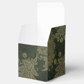 Green and Gold  Damask Bedankdoosjes (Geopend)
