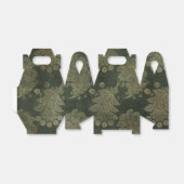 Green and Gold  Damask Bedankdoosjes (Uitgevouwen)