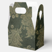 Green and Gold  Damask Bedankdoosjes (Geopend)