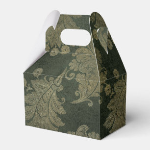 Green and Gold Damask Bedankdoosjes