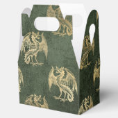 Green and Gold  Dragon Bedankdoosjes (Geopend)