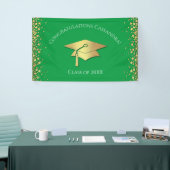 Green and Gold Graduation Spandoek (Beurs)
