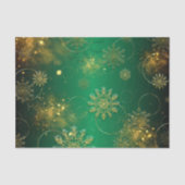 Green and Gold KerstWinter Wonderland Tissuepapier (Voorkant)