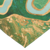 Green and gold liquid marble abstract tafelkleed (Gekanteld)