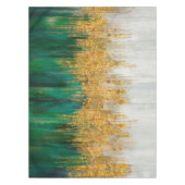 Green and gold motion abstract tafelkleed (Voorkant)