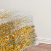 Green and gold motion abstract tafelkleed (Voorbeeld)