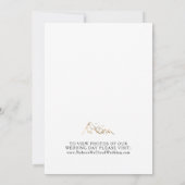 Green and Gold Mountain Elopement Aankondiging (Achterkant)