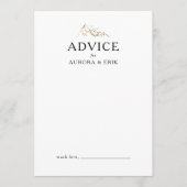 Green and Gold Mountain Wedding Advice Kaart (Voorkant)