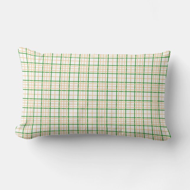 Green and Gold Pset Pillow Kussen (Voorkant)