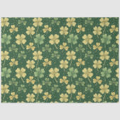 Green And Gold Shamrocks Tissuepapier (Voorkant)
