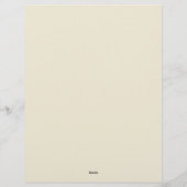 Green and Gold Simple Art Deco Stationery Briefhoofd (Achterkant)