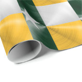 Green and Gold Texas Flag Radiaal geborsteld Cadeaupapier (Rol Hoek)
