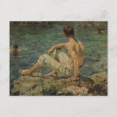 Green and Gold van Henry Scott Tuke Briefkaart (Voorkant)